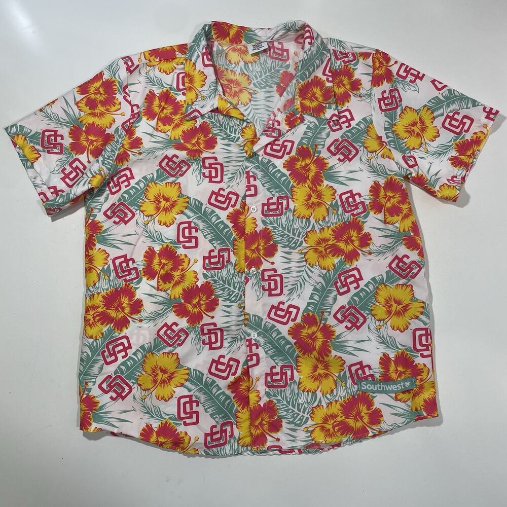San Diego Padres City Connect Hawaiian Shirt Size XL Giveaway 6/23 Baseball MLB
